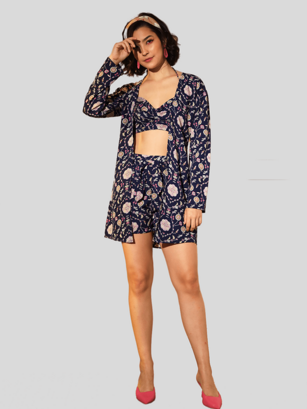 Supreme Printed Crepe Fabric Co-Ord Sets Beach Dress