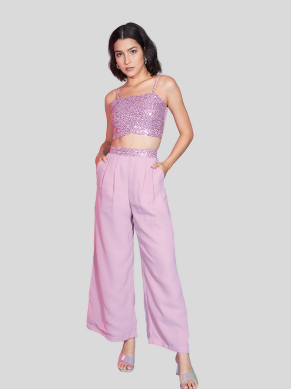 Designer Pink Georgette Co-ords