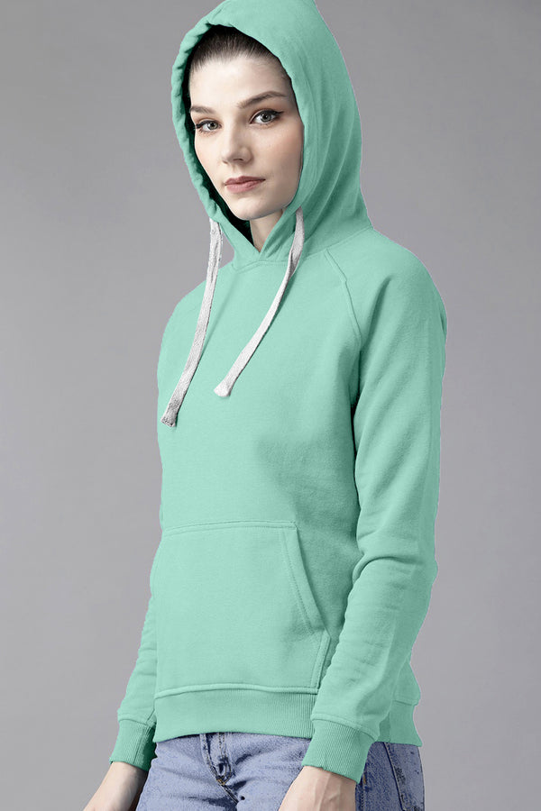 Sea Green Full Sleeve Unisex Hoodie Sweatshirt