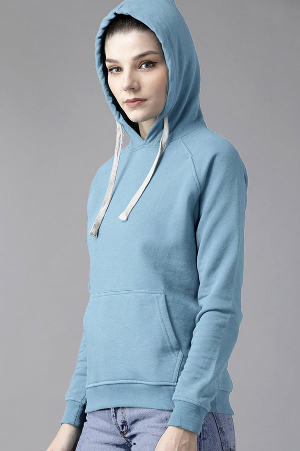 Cyan Full Sleeve Unisex Hoodie Sweatshirt