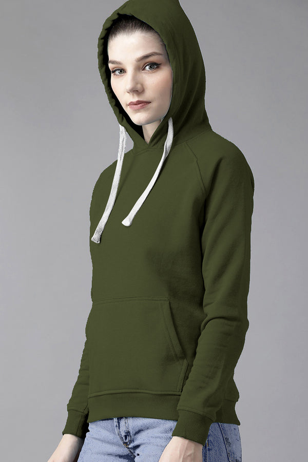 Green Full Sleeve Unisex Hoodie Sweatshirt