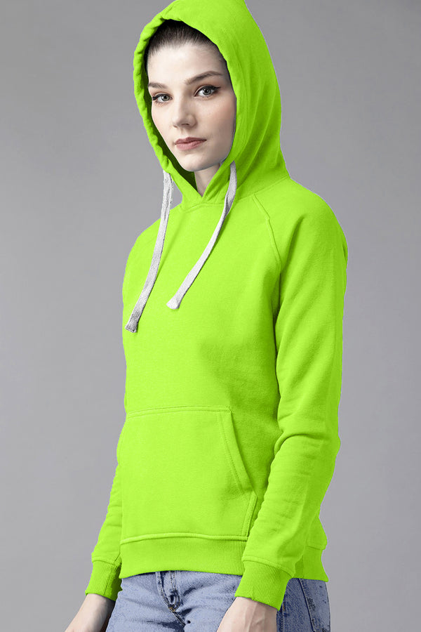 Light Green Full Sleeve Unisex Hoodie Sweatshirt