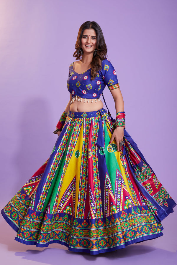 Navratri Special Hand Block Print Readymade Ghagra Choli